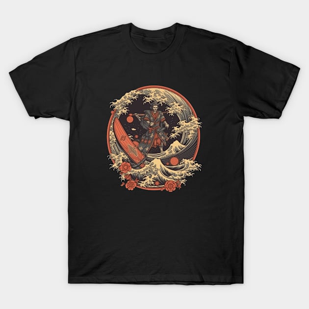 Samurai Warrior red traditional T-Shirt by TeePulseMania